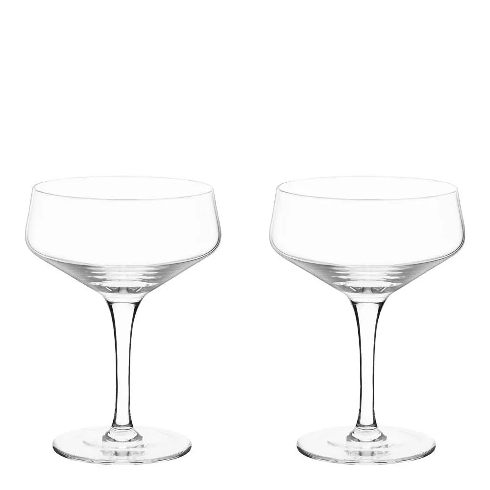 Raye vinklet cocktailglass i krystall 21 cl 2 stk