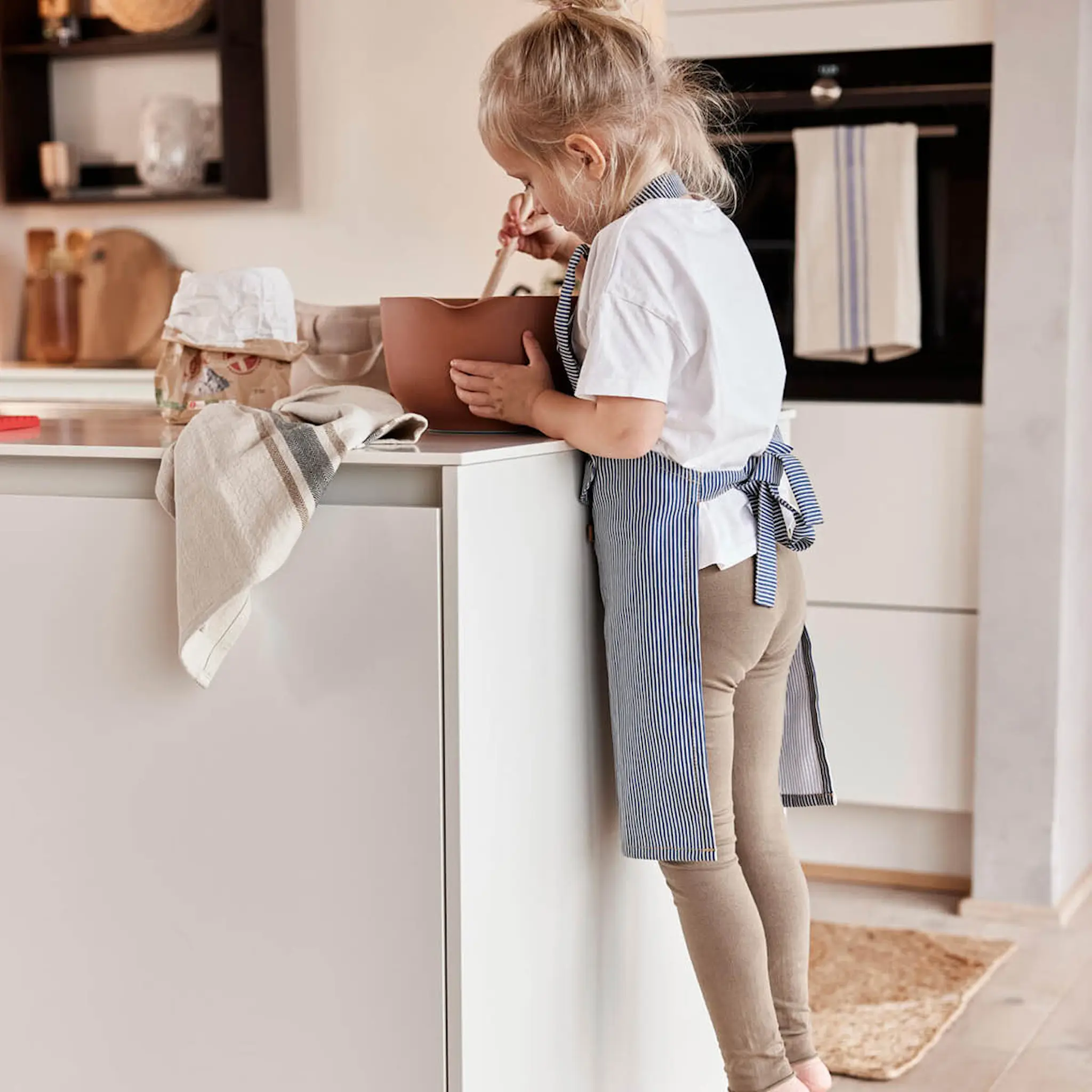 OYOY Linu tygservett 45x45 cm 2-pack svart