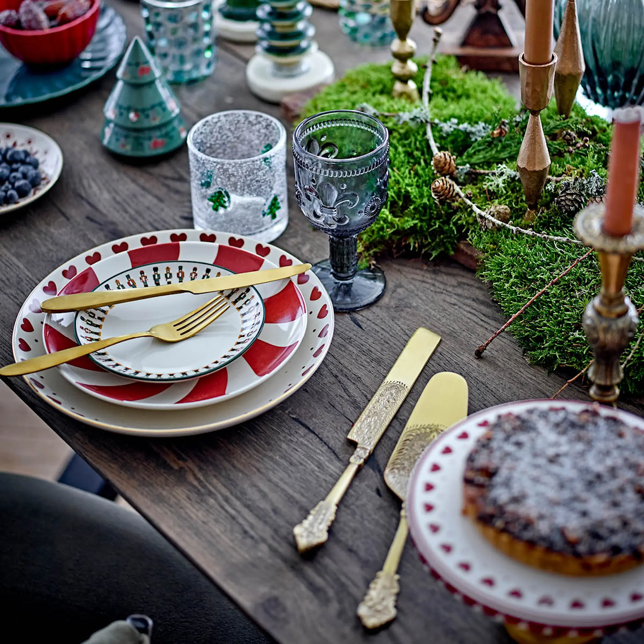 Bloomingville Debra vannglass 37 cl juletre hover