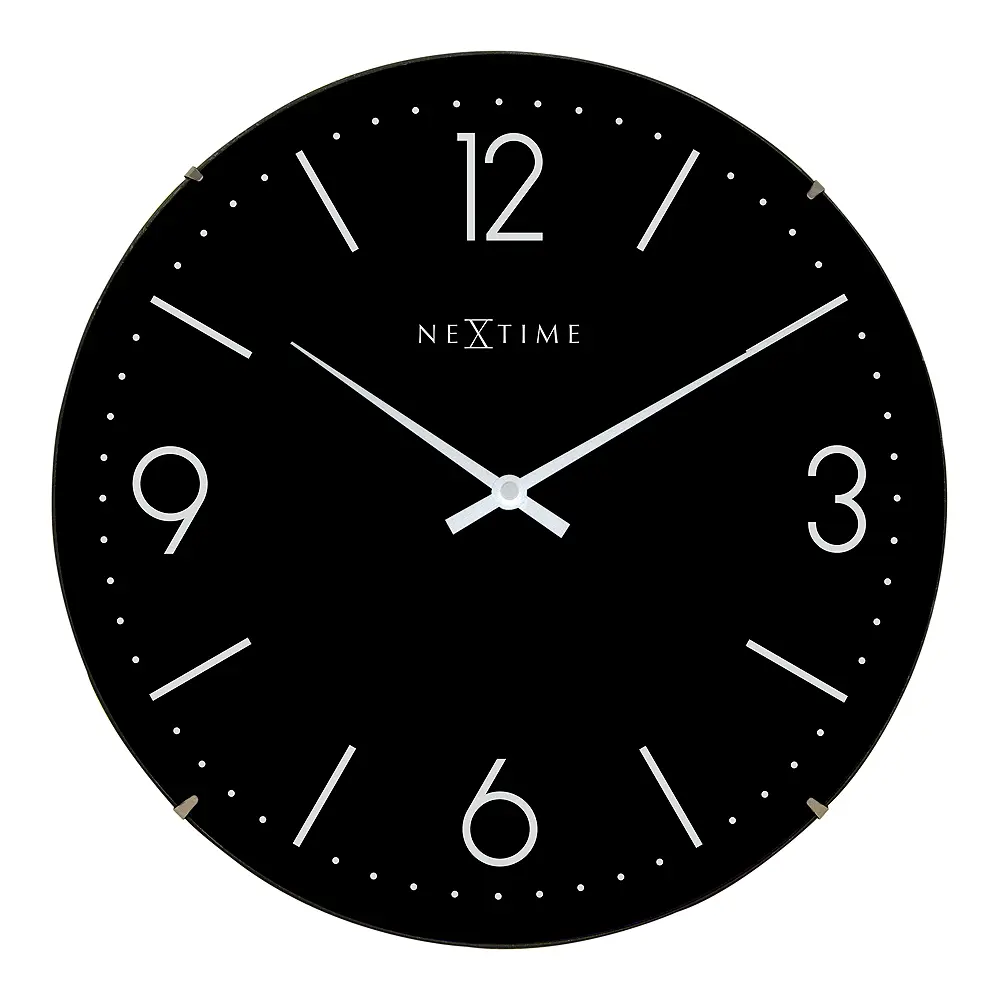 Basic Dome Seinäkello 35 cm Musta
