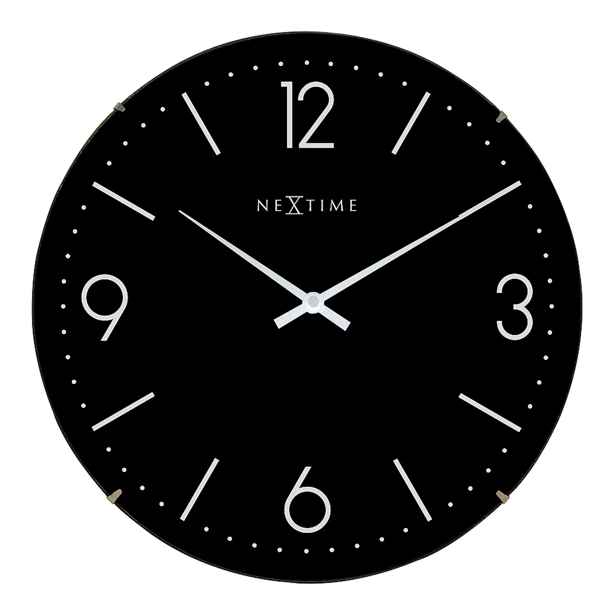 NeXtime Basic Dome väggklocka 35 cm svart