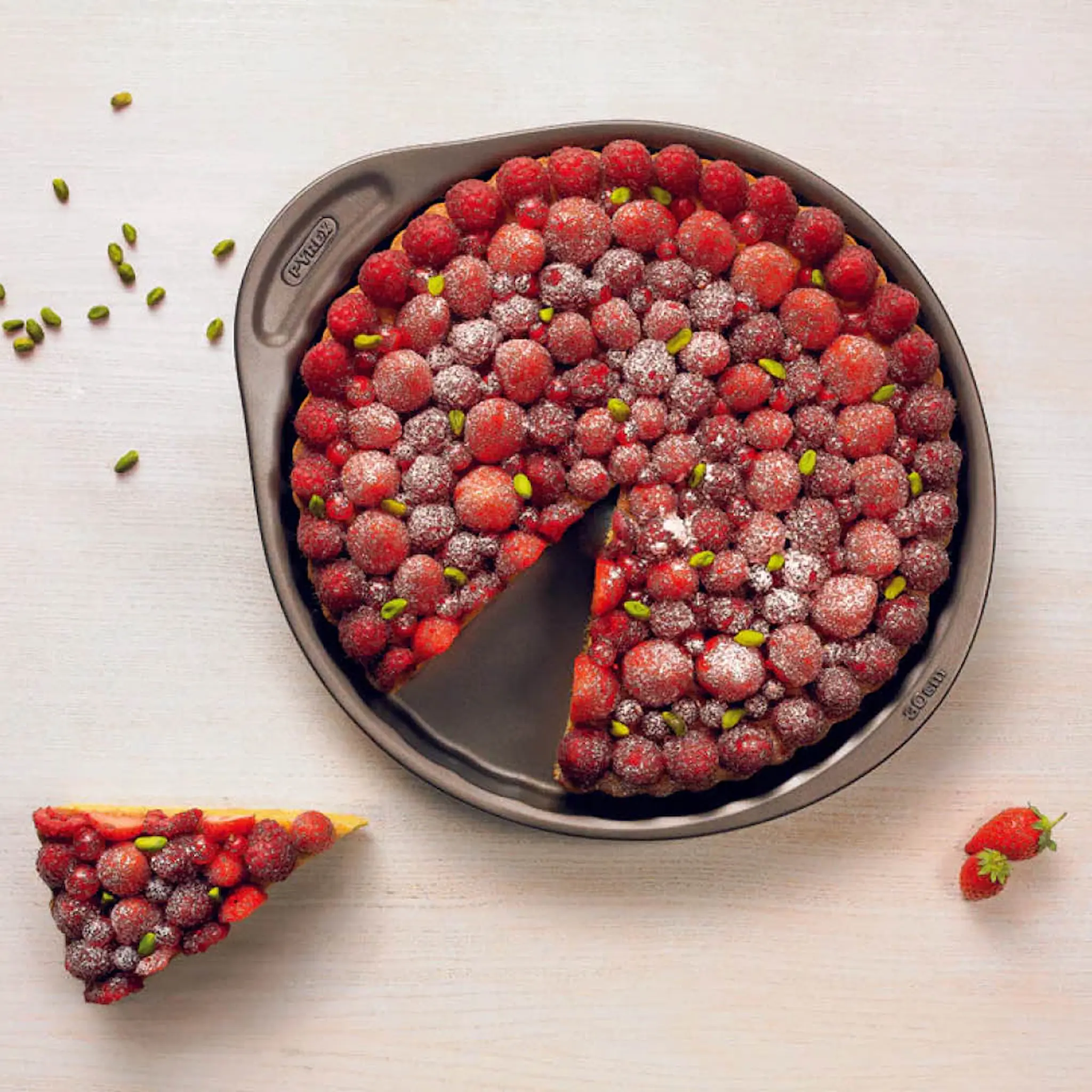 Pyrex Asimetria pajform 30 cm mörkgrå