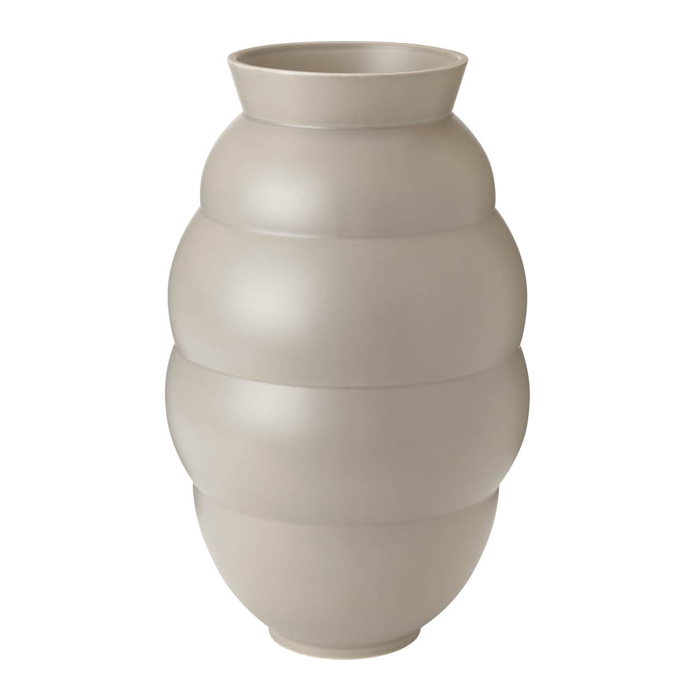 Knabstrup Keramik Tortus Archie vase No5 41,5 cm light grey