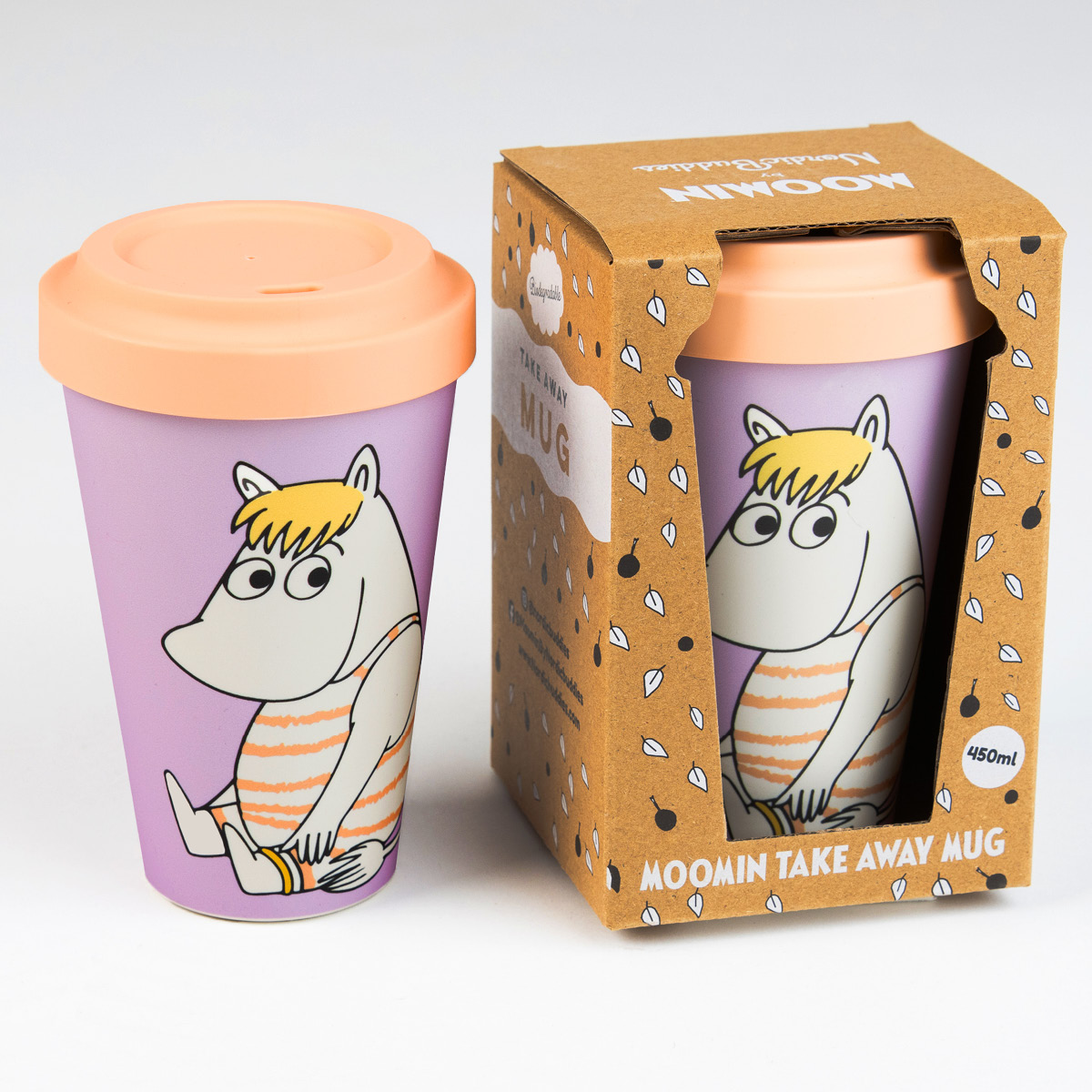 Nordicbuddies Muumi Take Away Muki 45 cl Niiskuneiti rantapäivä