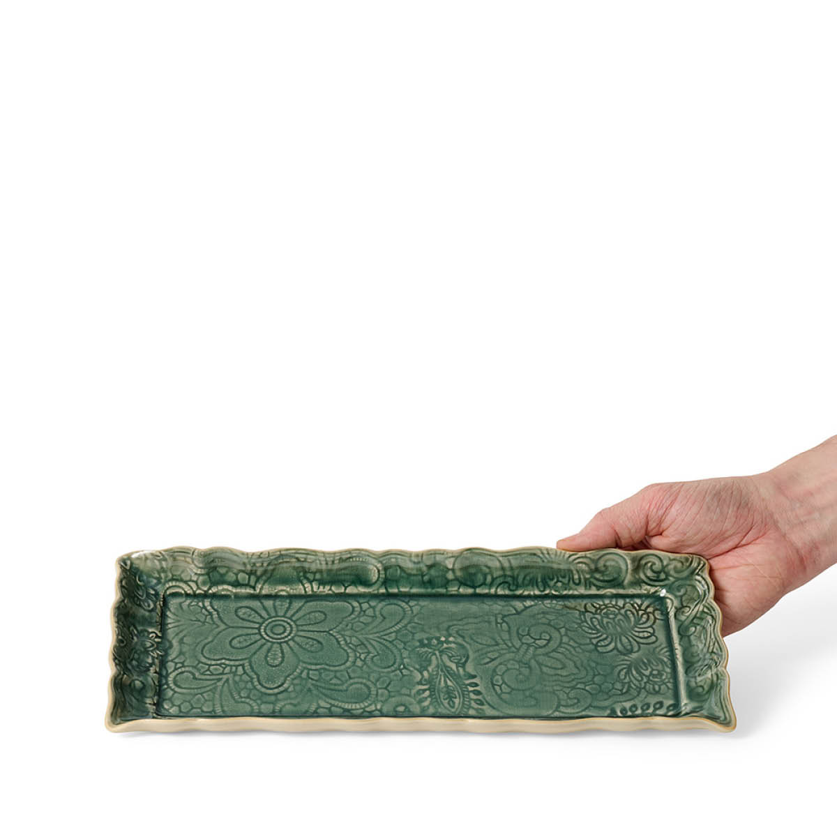 Sthål Arabesque serveringsfat 33x13 cm dusk