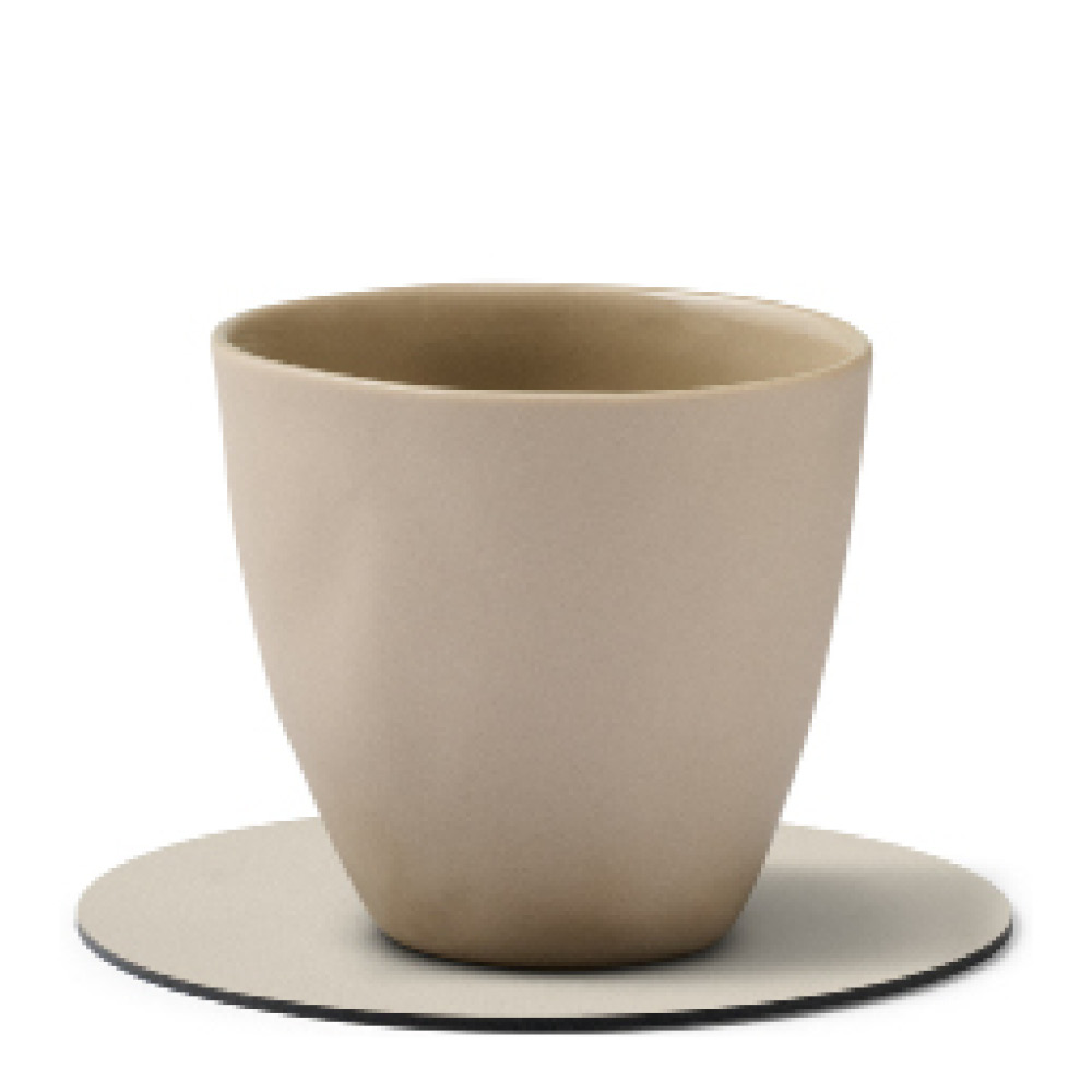 LIND DNA Nupo Circle Glasunderlägg 10 cm Oyster White