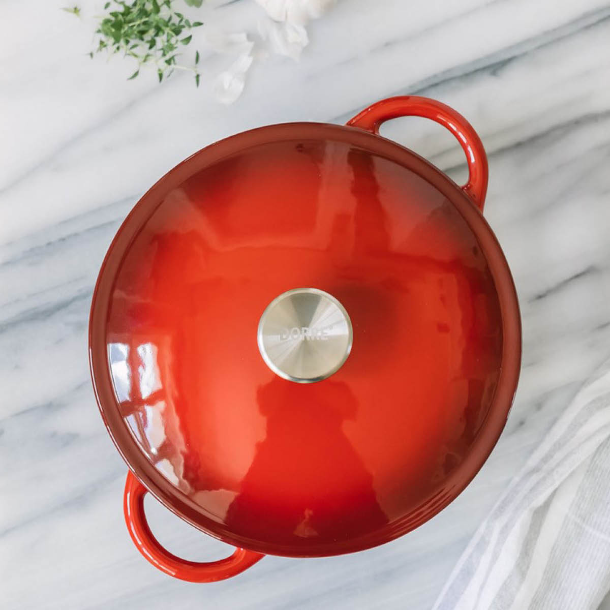 Dorre Gretl støpejernsgryte 4 L rød