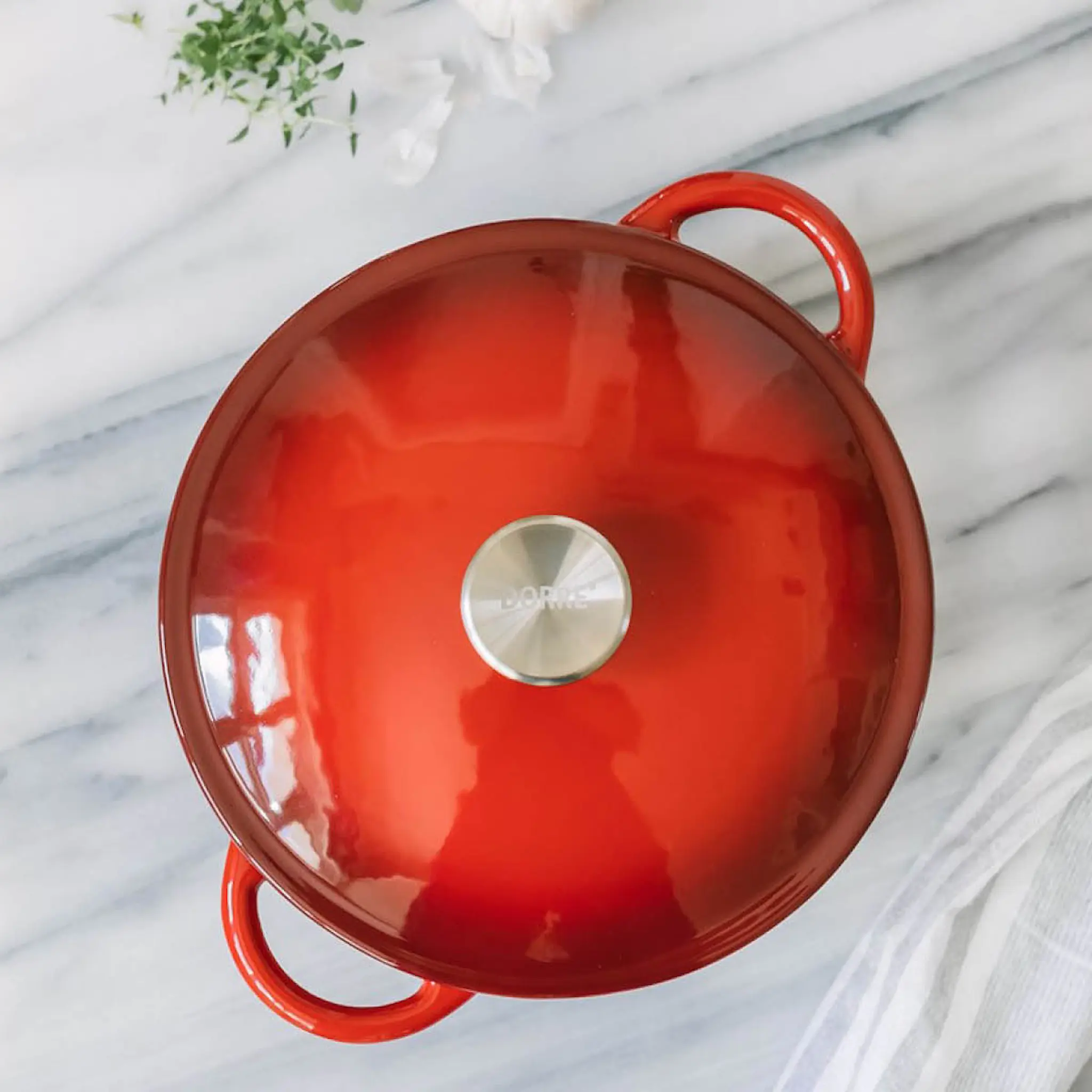 Dorre Gretl gjutjärnsgryta 24 cm 4 L röd