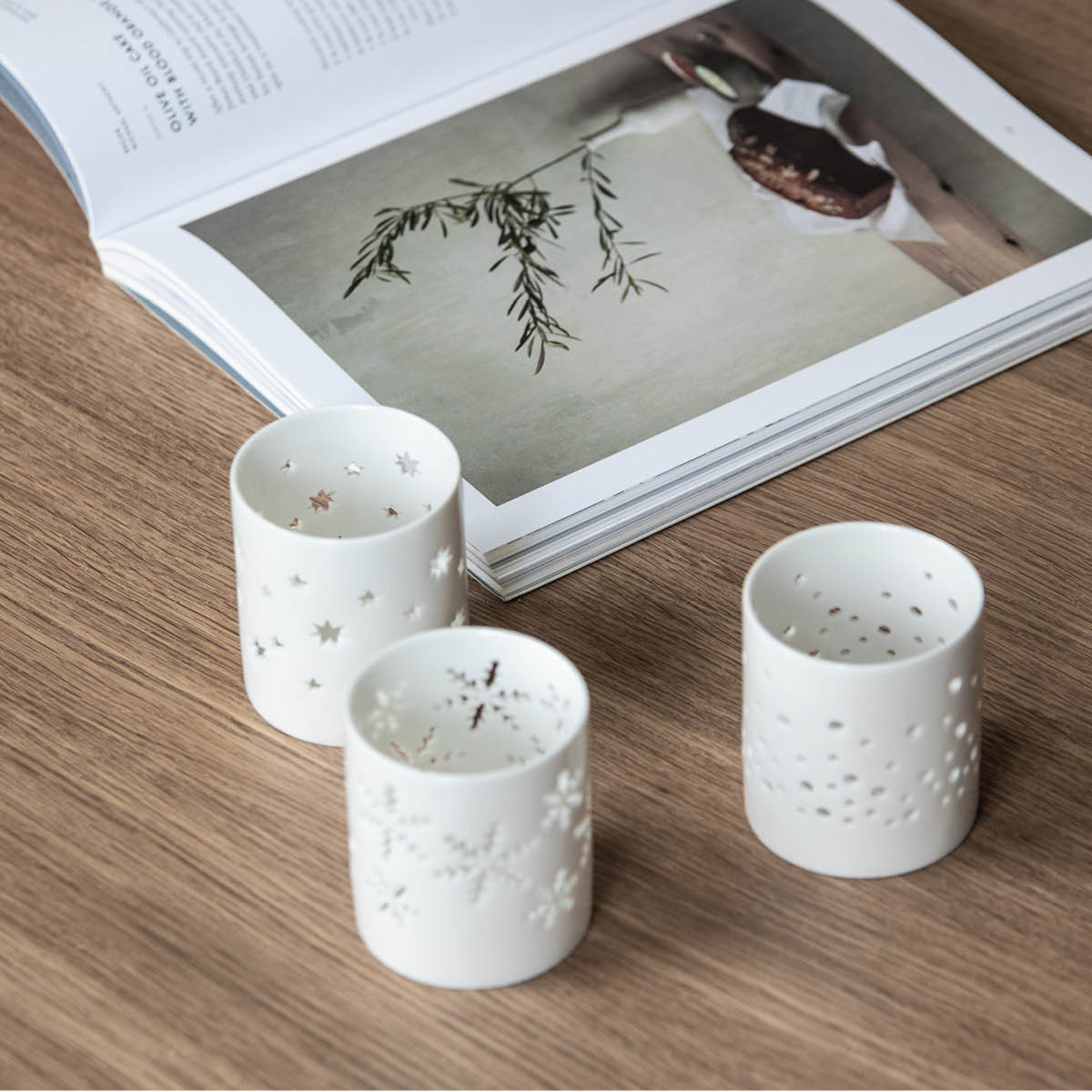 Sögne Home Sögne Kynttilälyhty 6,5x7,5 cm Lumihiutale