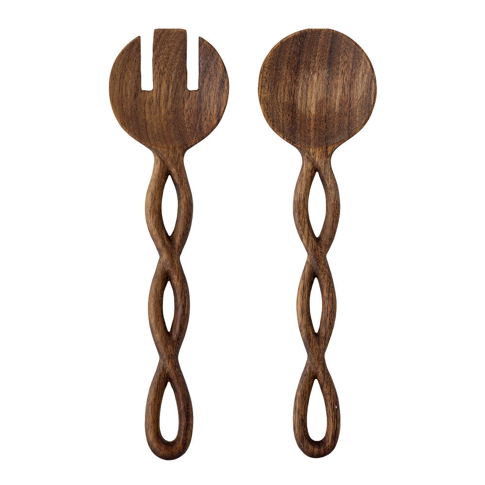 Bloomingville Pinar Salaattiottimet 24x7,5 cm 2 kpl Akaasia