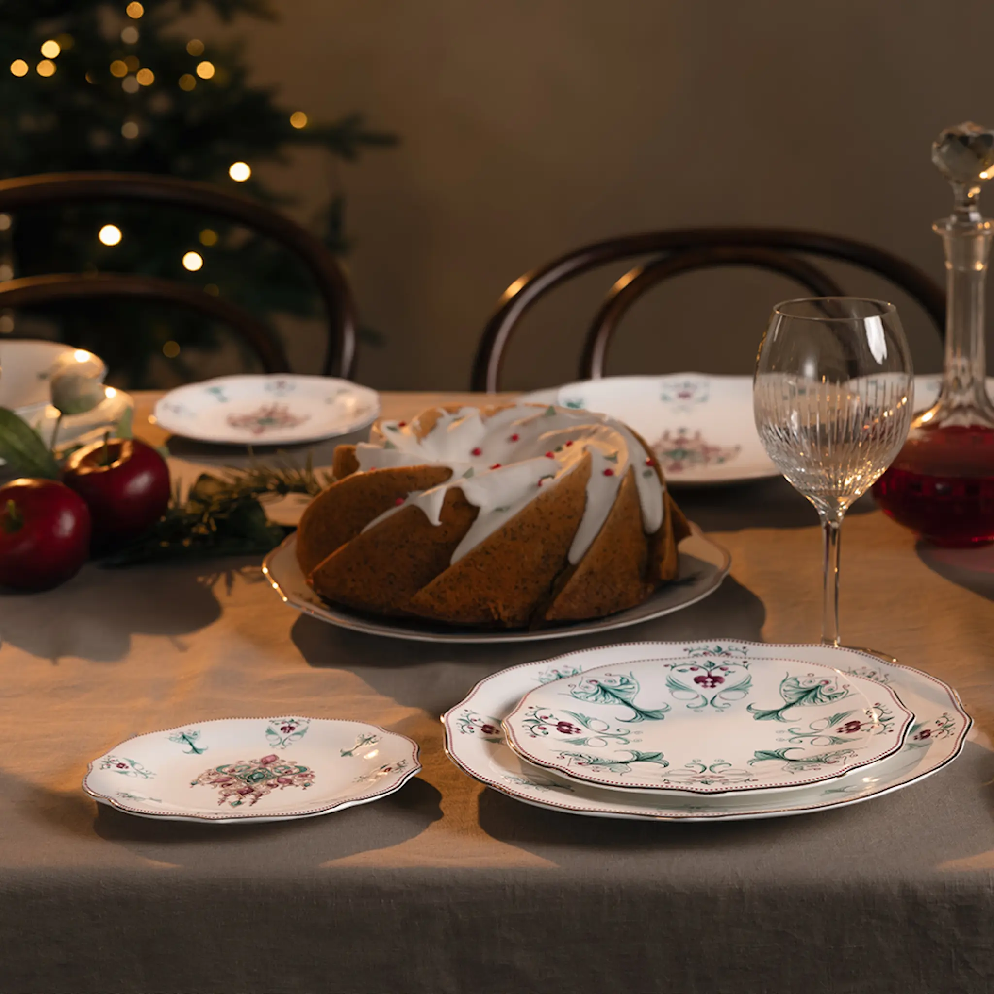 Magnor Lucia Lautanen 21 cm Valkoinen/Punainen/vihreä