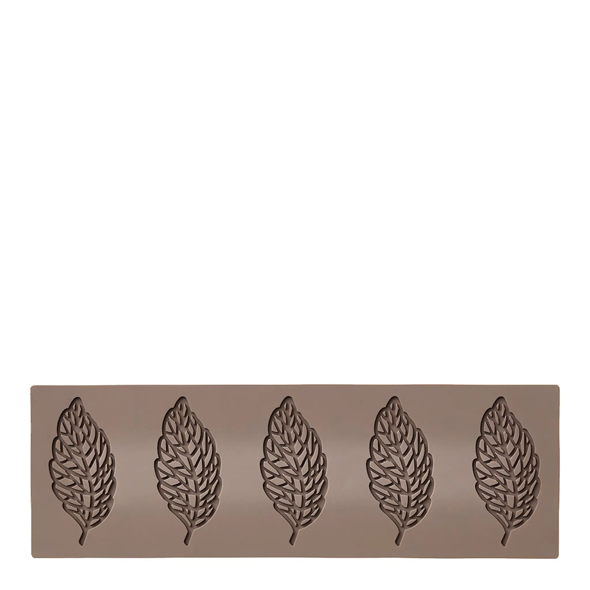Blomsterberg Bakform Tuile form blad för 4-pack latte