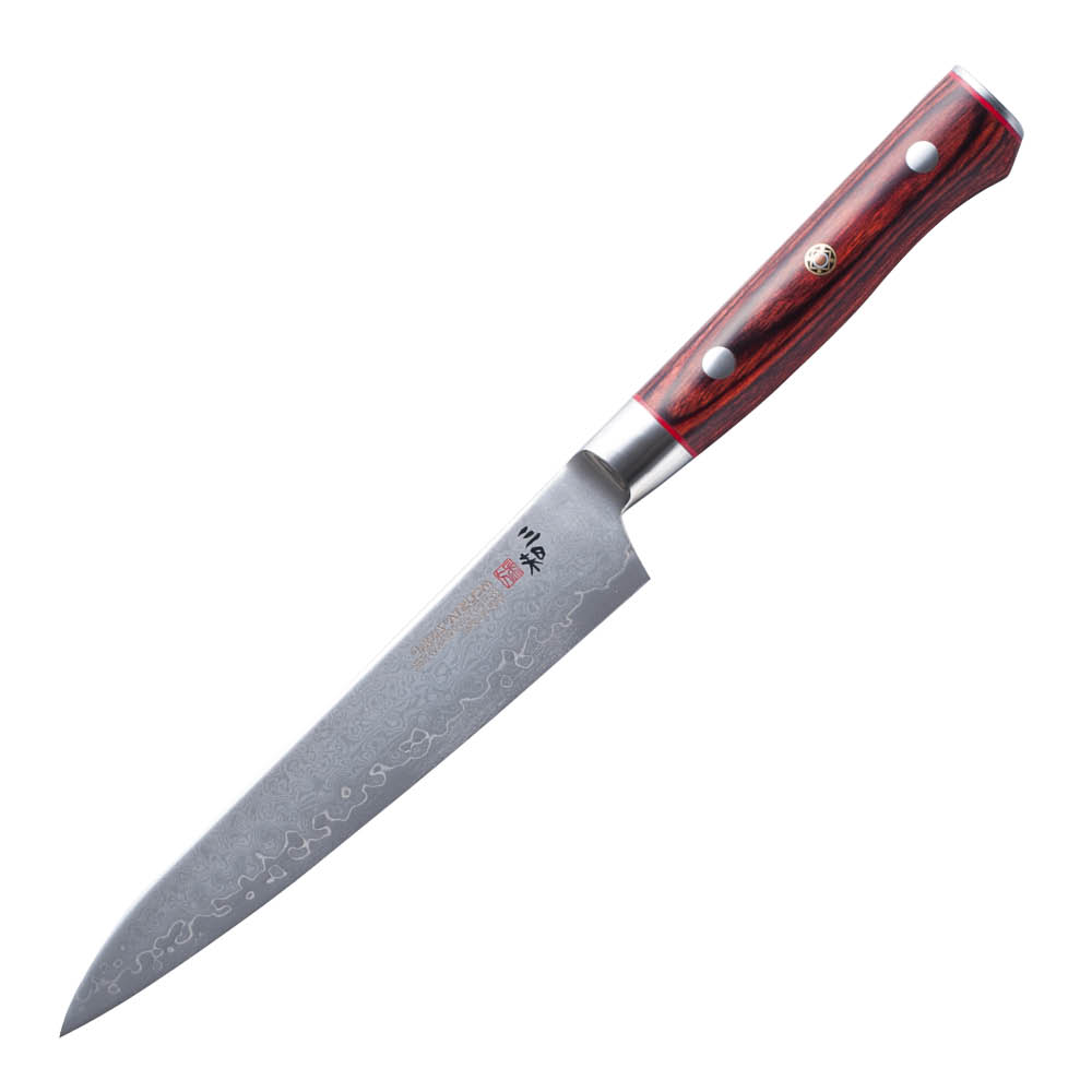 Zanmai Flame Classic Damaskus PRO Petty Veitsi 15 cm Pakkapuu