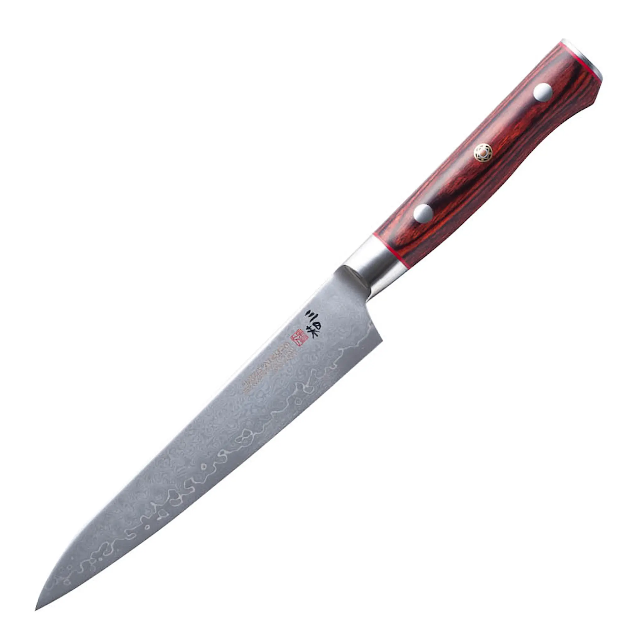 Zanmai Flame Classic Damaskus PRO Petty Veitsi 15 cm Pakkapuu