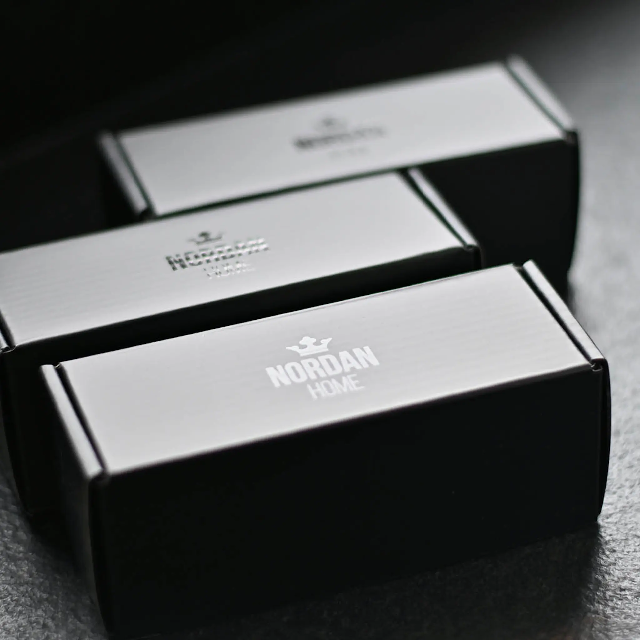 Nordan Home Servettring i läder 3 cm 4-pack svart