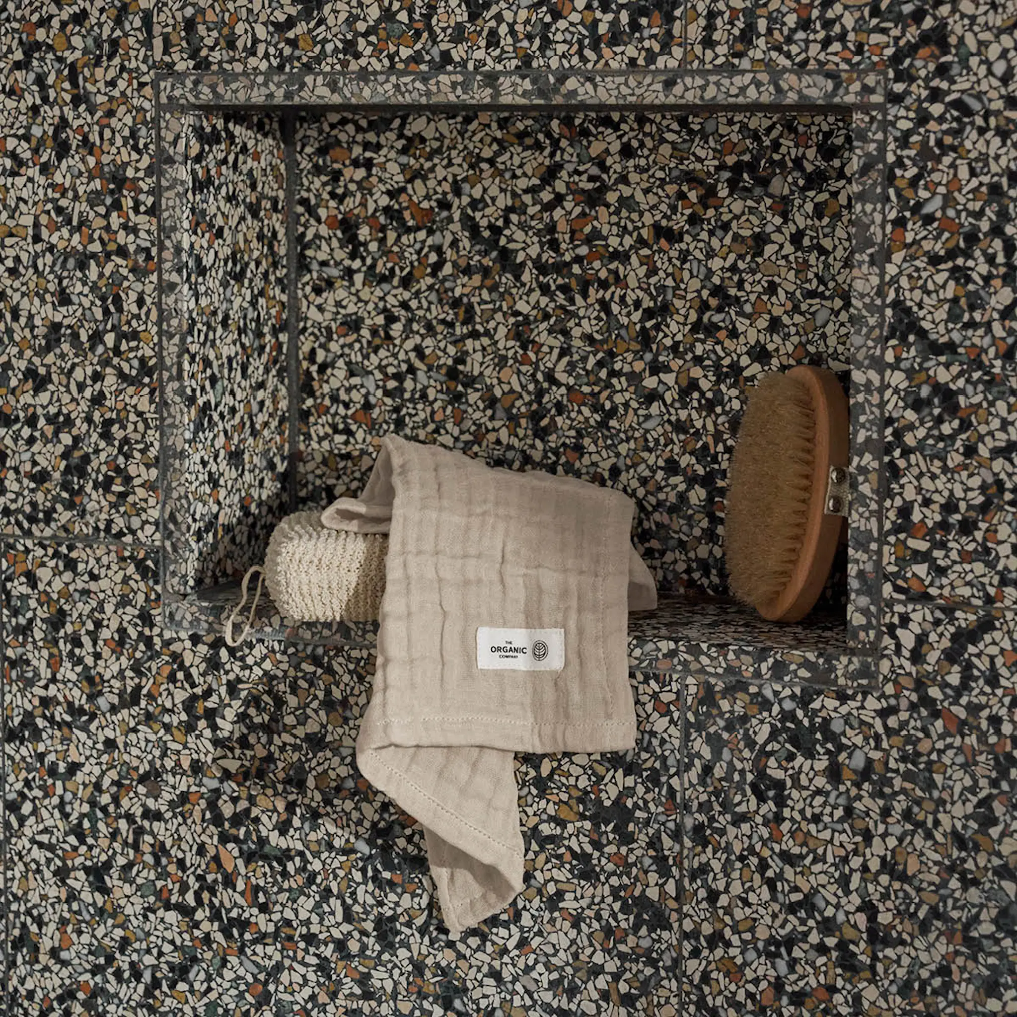 The Organic Company FINE Pesulappu 30x30 cm 3 kpl Stone