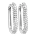 Basic ovala örhängen kristall silver