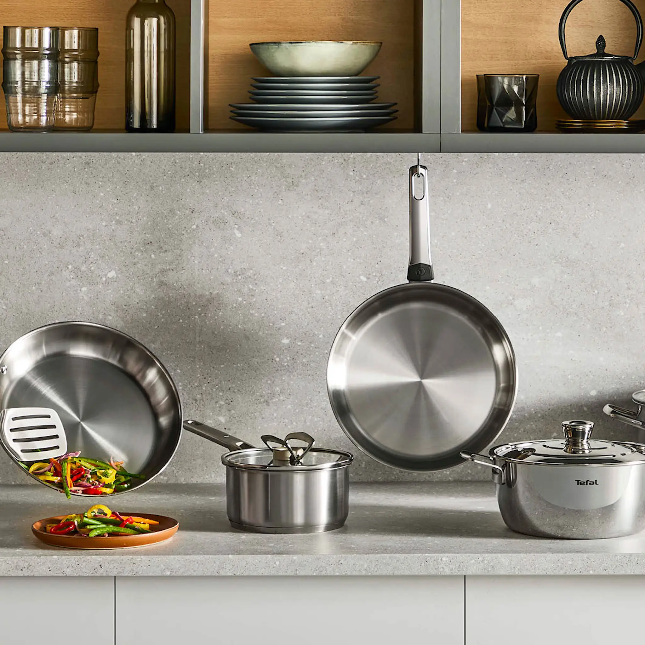Tefal Emotion Plus SS Uncoated paistinpannu 24 cm