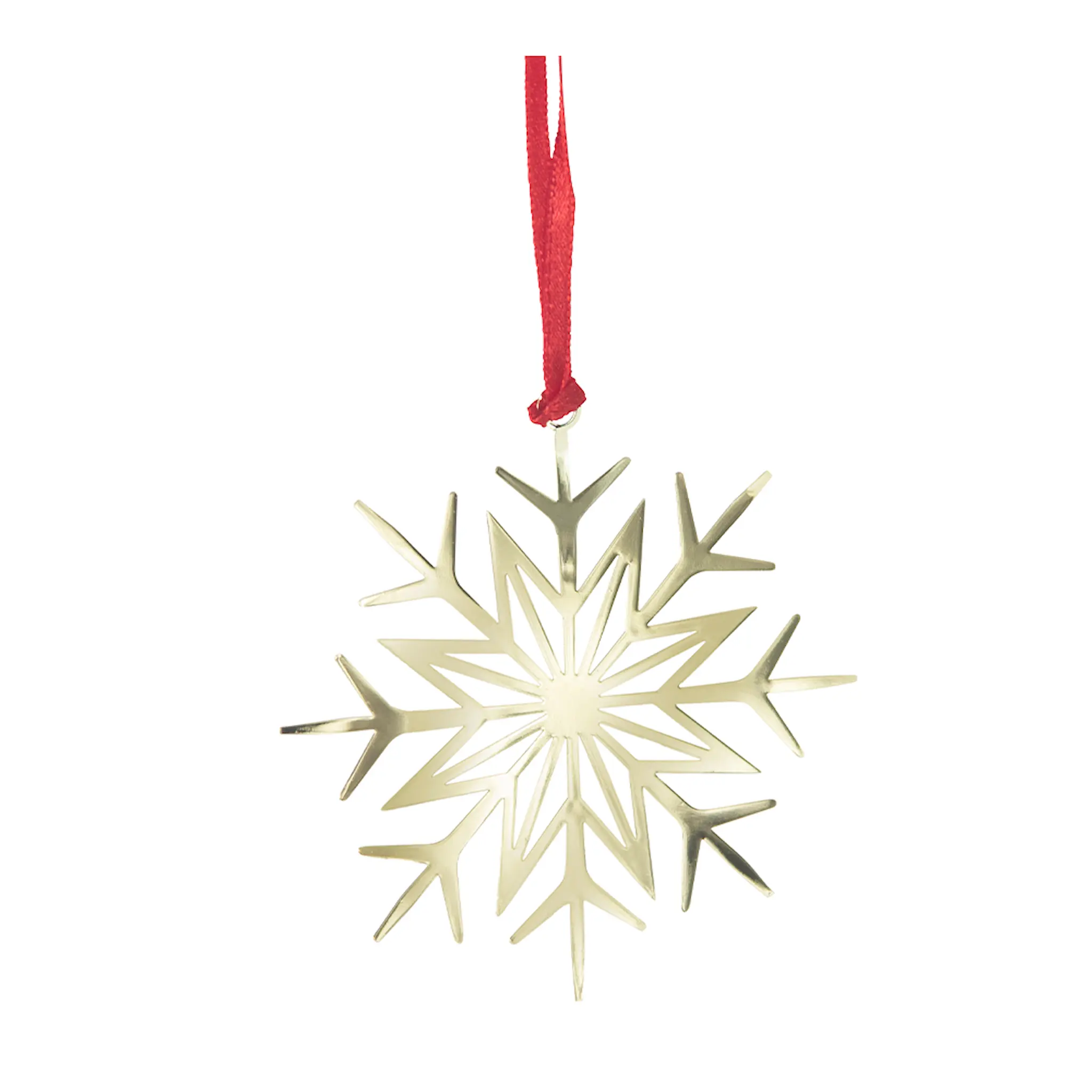 Pluto Julepynt snøfnugg 8 spisser gull