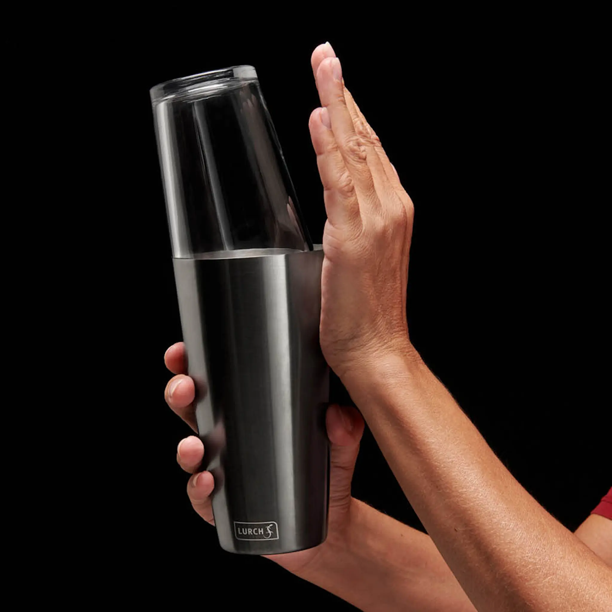 Lurch Boston shaker 750 ml smokey grey