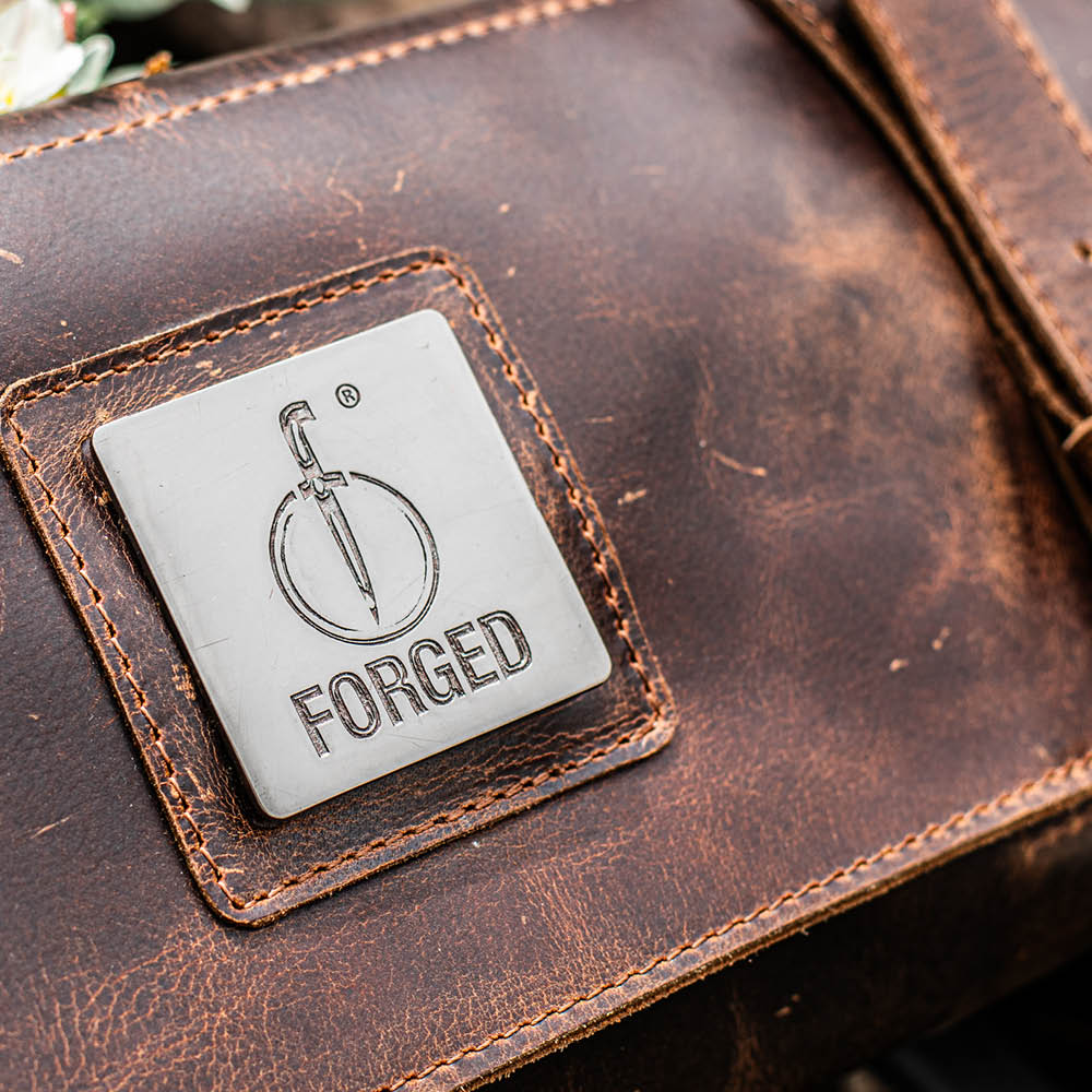 Forged Knivfodral för 8 knivar läder