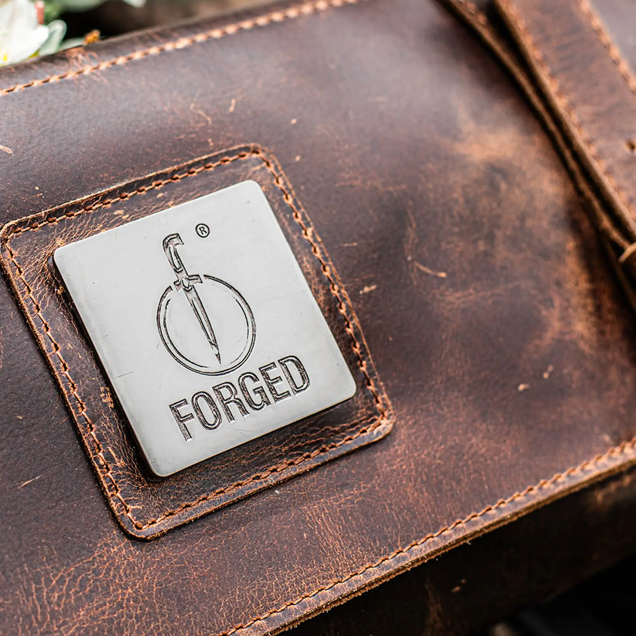 Forged Knivfodral för 8 knivar läder