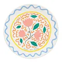 Bliss tallrik flat 27 cm blomma multi