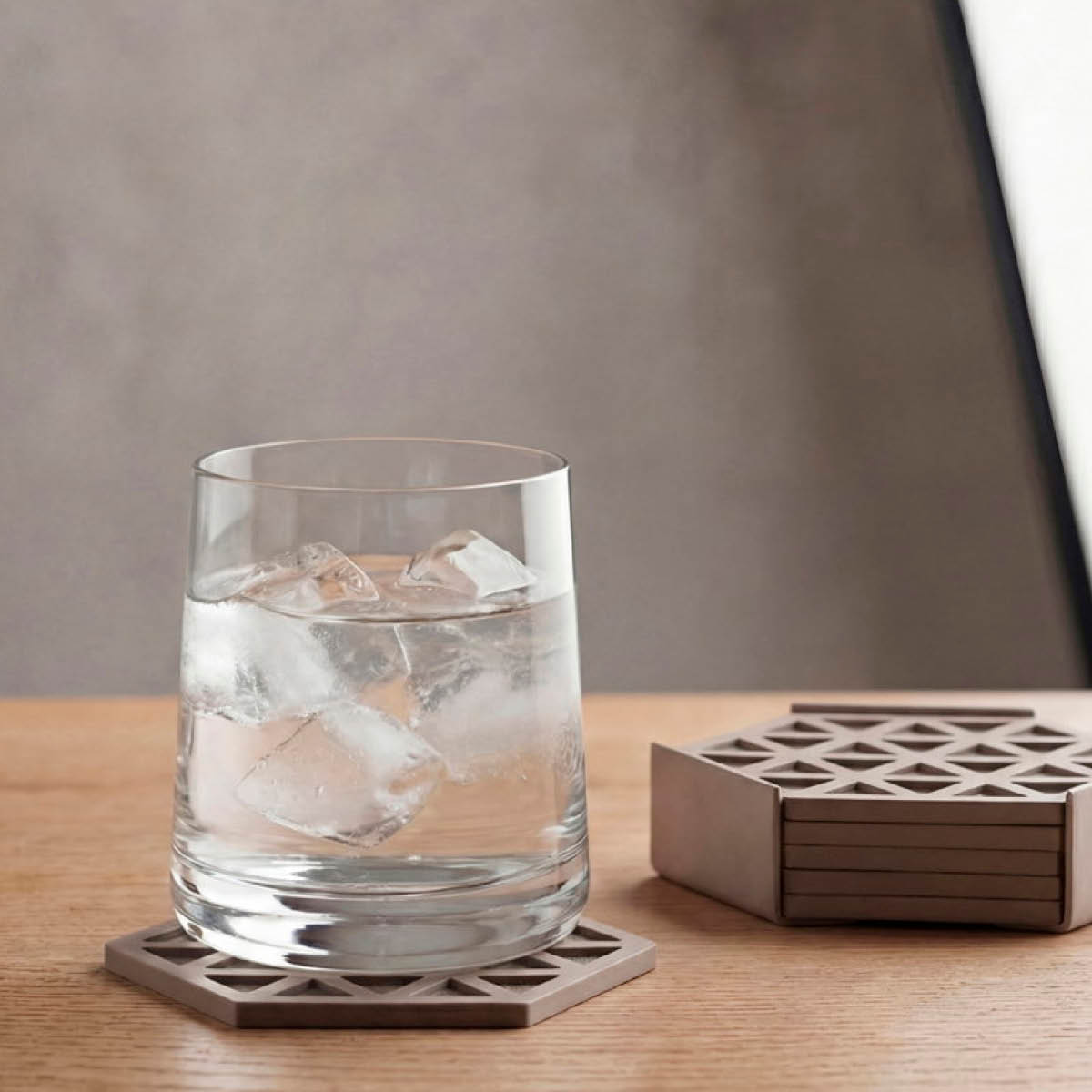 Zone Denmark Triangles glasunderlägg 6-pack svart