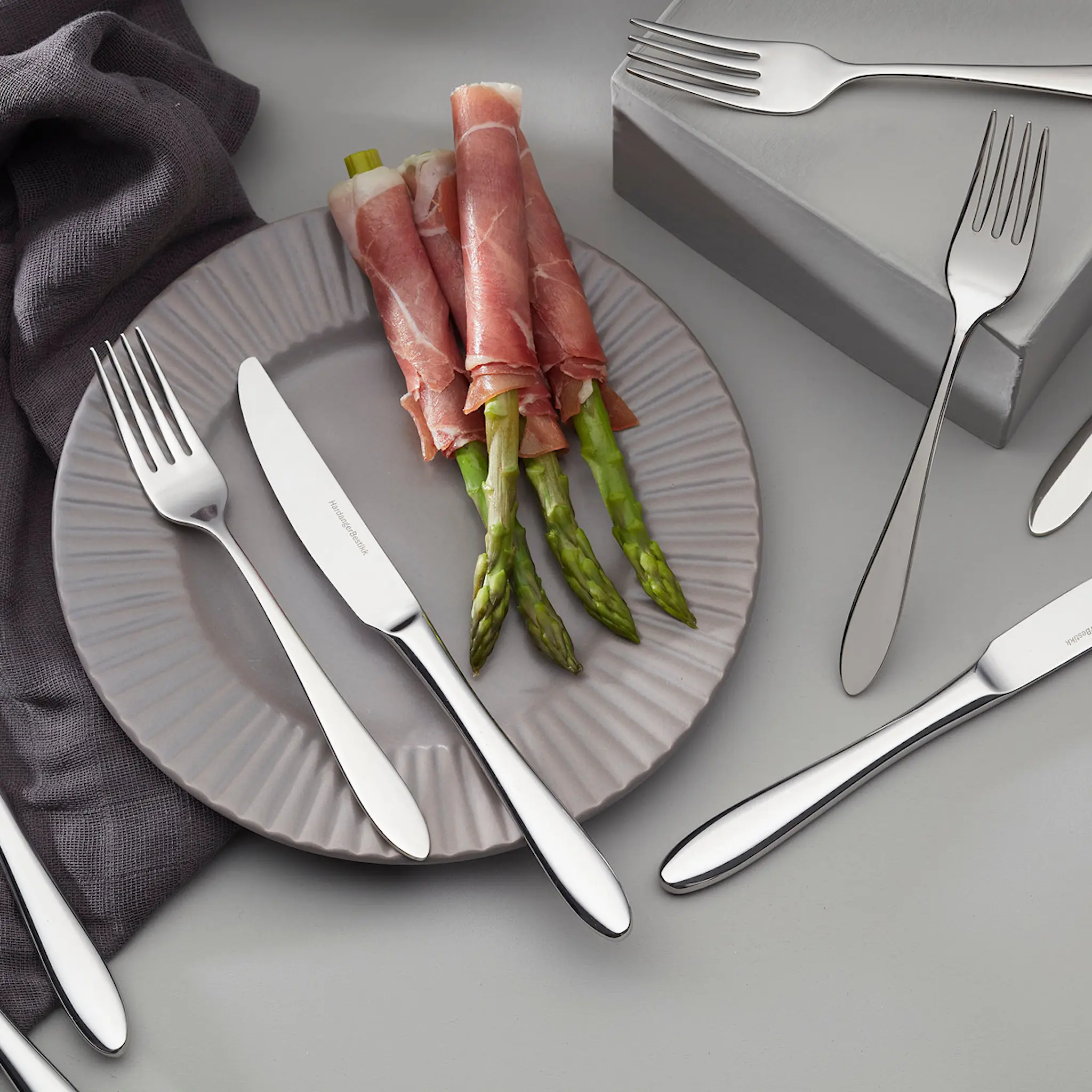 Hardanger bestikk Fjord förrättsgaffel 18 cm