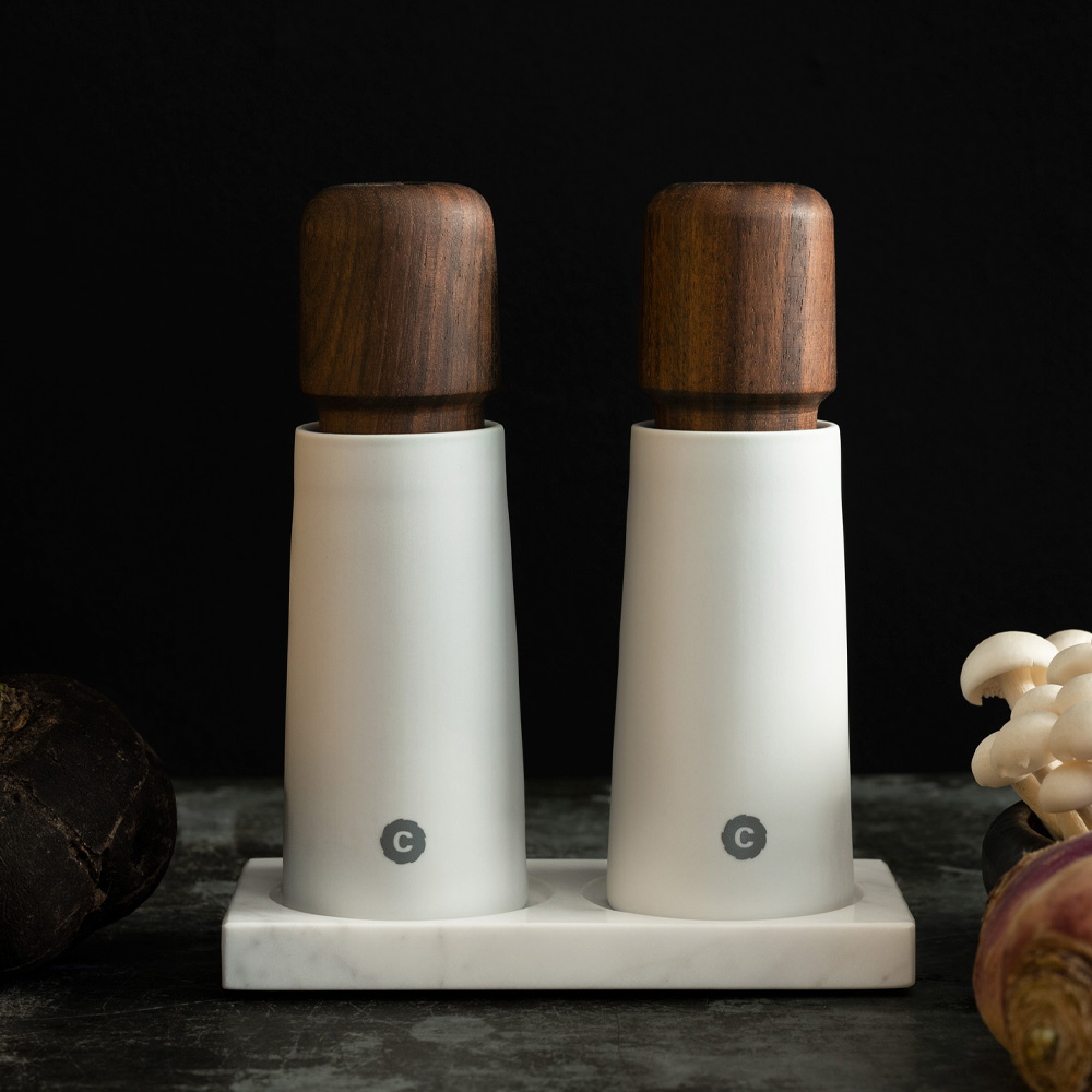 CrushGrind Tabletopper Alusta 15 cm White Marble 2