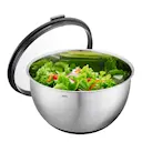 Muovo bunke med lock 4,5 L/24 cm rostfri