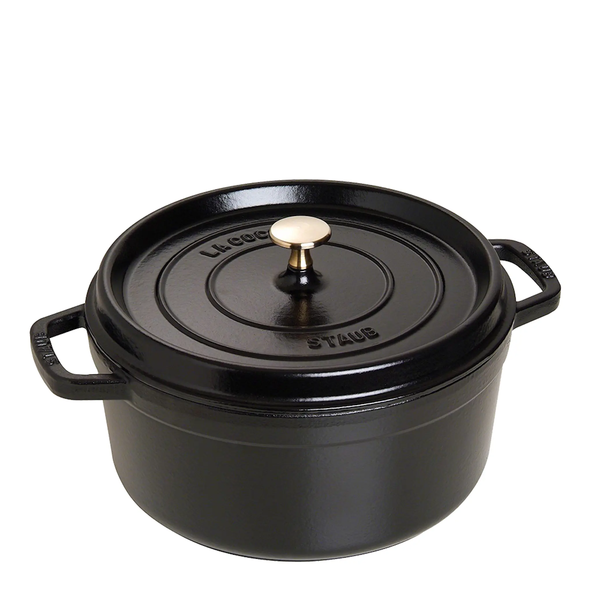 Staub Gryta 5,2 L rund Svart
