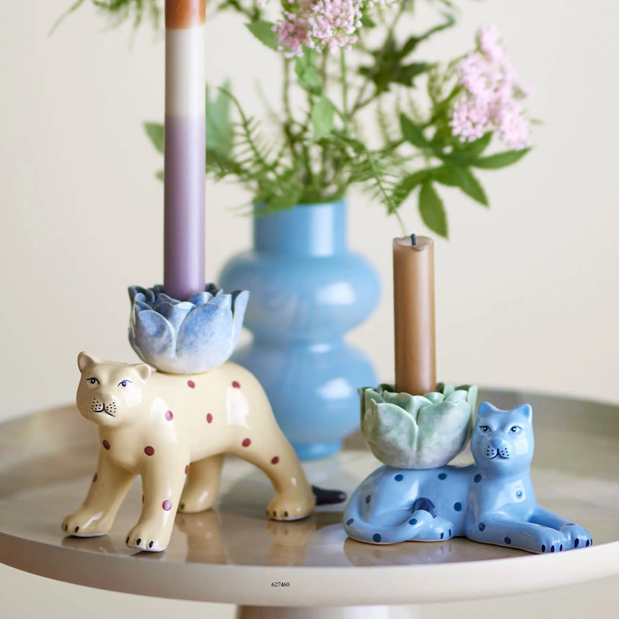 Bloomingville Rory ljusstake 2 delar lejon