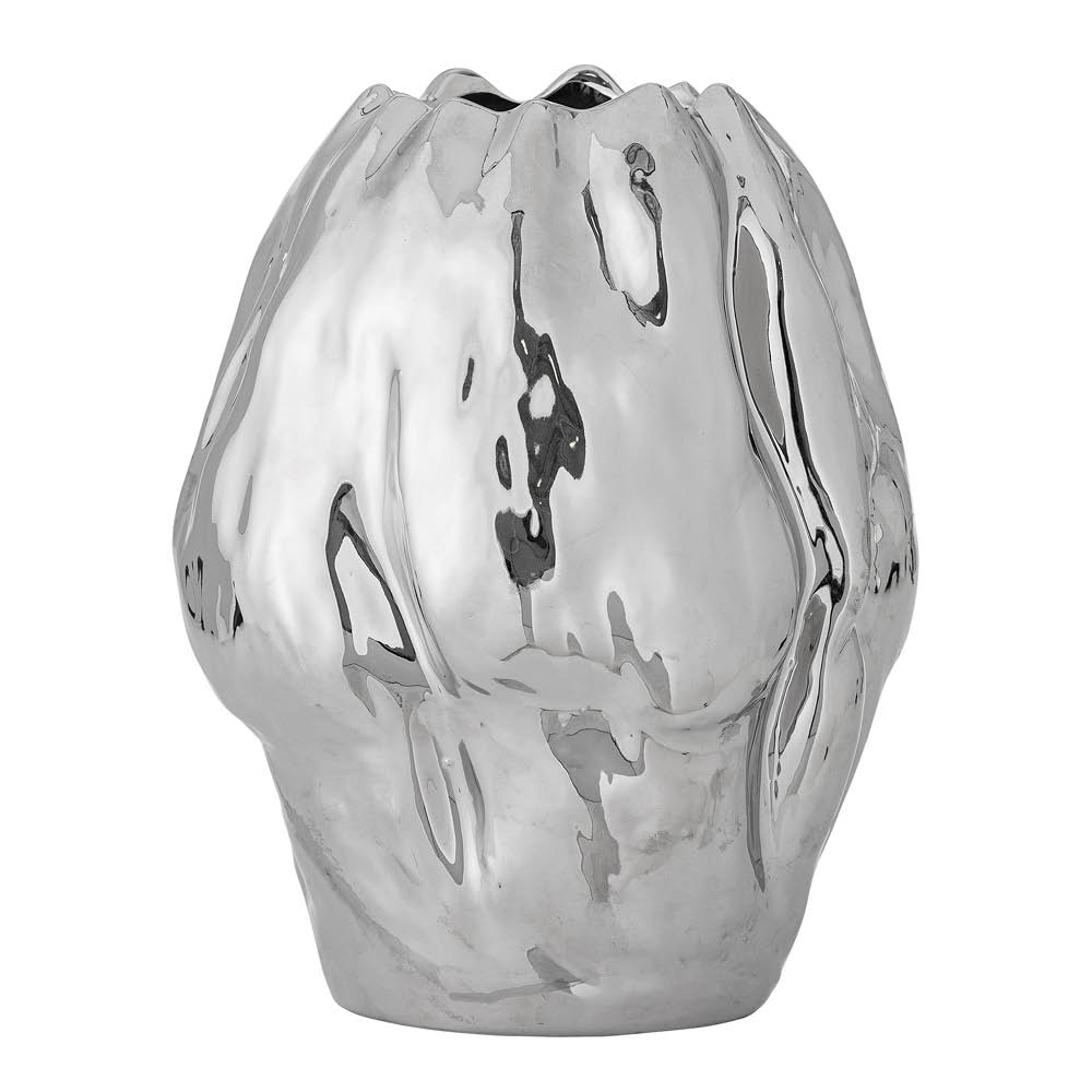 Bloomingville Vase Bobby 29 cm sølv