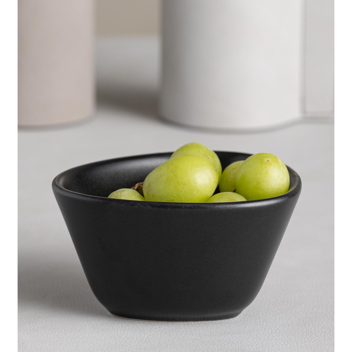 LIND DNA Curve Stoneware Skål S 11x10 cm Svart