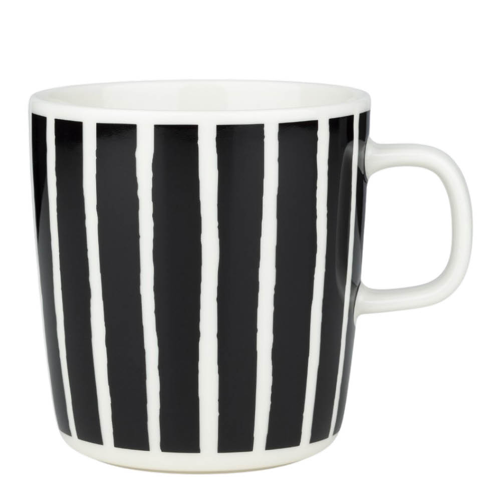 Marimekko Piccolo mugg 40 cl svart/vit