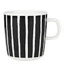 Piccolo mugg 40 cl svart/vit