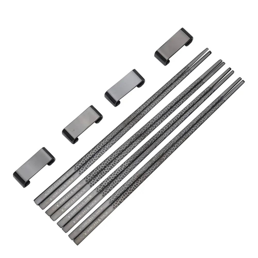 Kito Syömäpuikot 4 kpl Musta