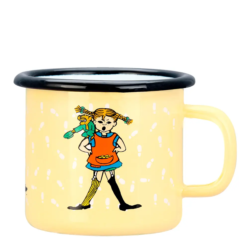 Peppi Pitkätossu Emalimuki 2,5 dl Jalanjäljet