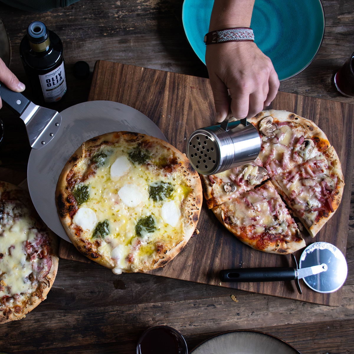 Satake Pizzaset 3 delar svart/rostfri