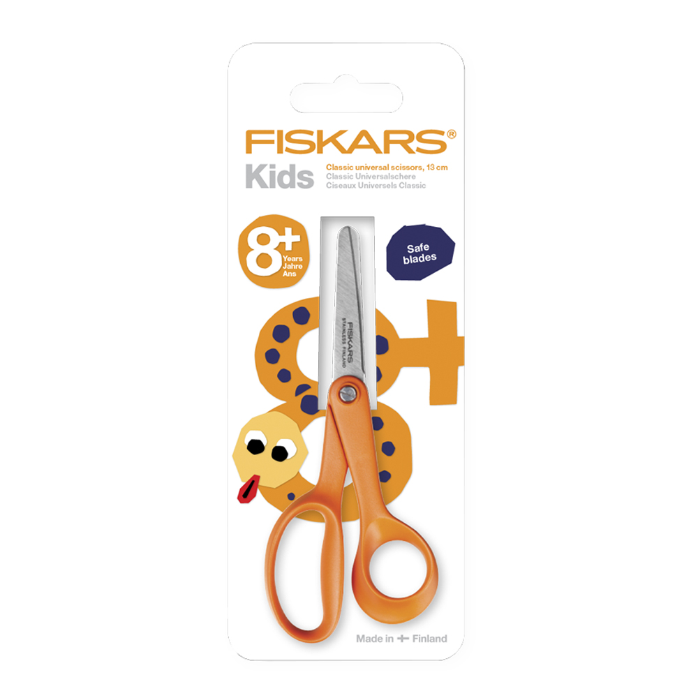 Fiskars First barnesaks 13 cm oransje