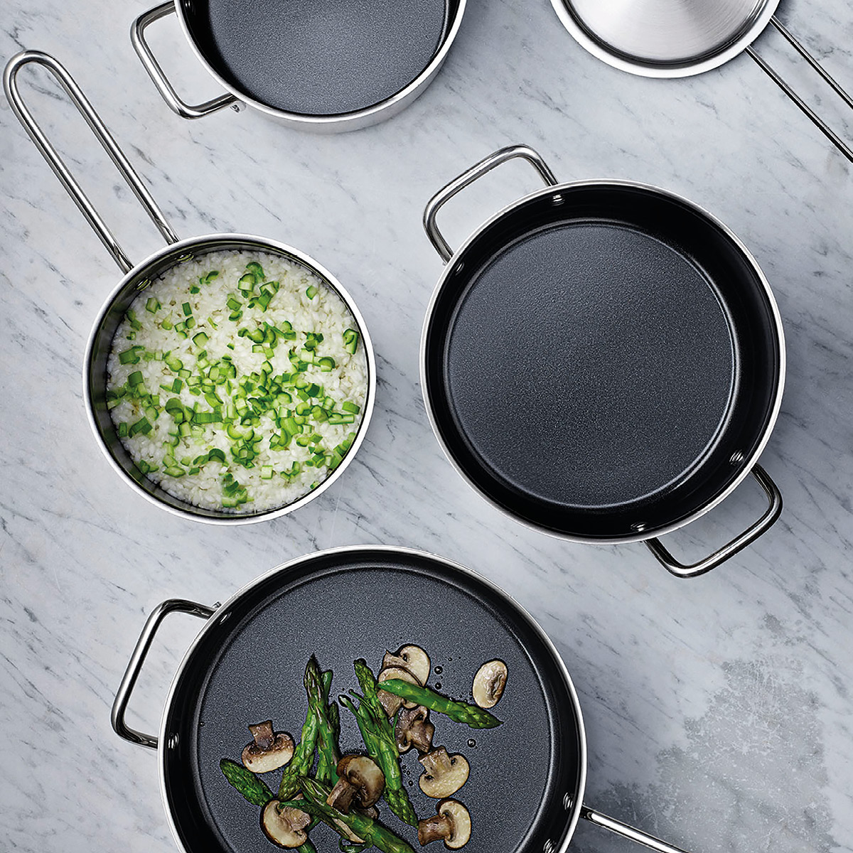 Eva Trio Stainless Steel kastrull 1,8 L keramisk Slip-Let® beläggning