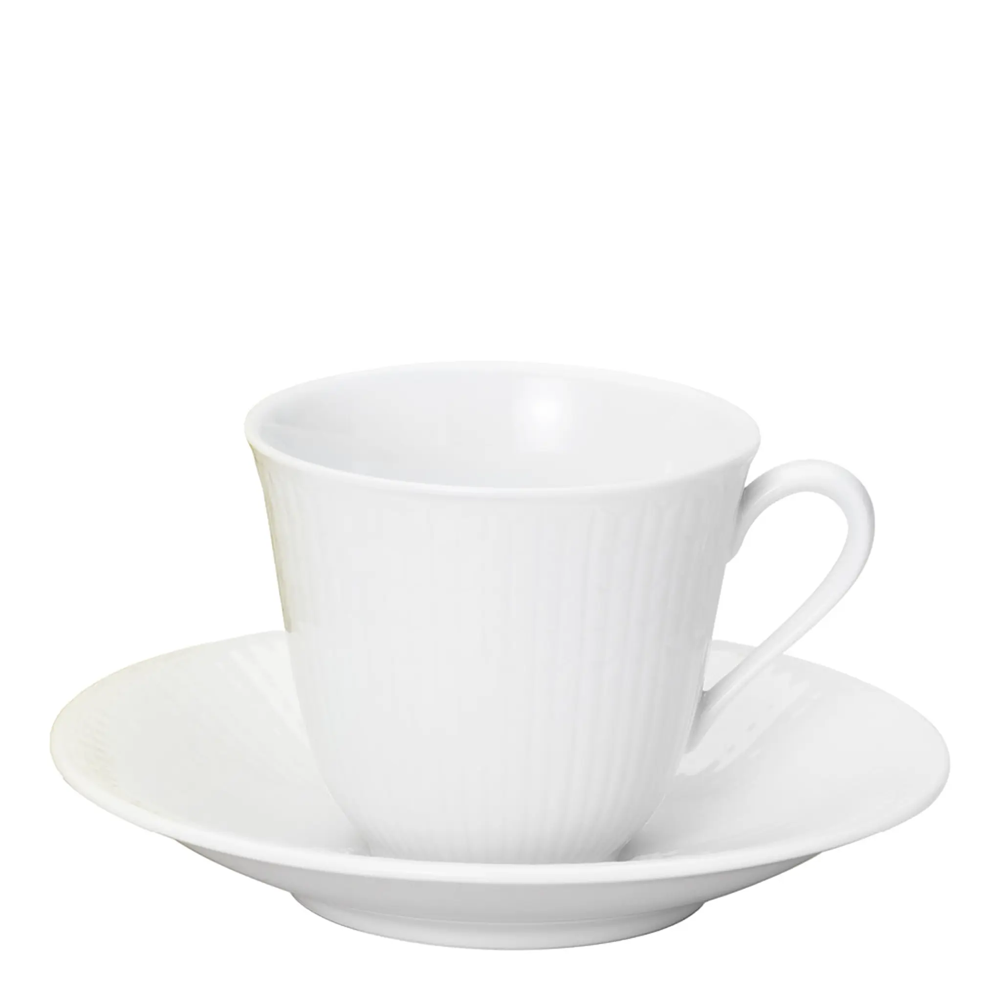 Rörstrand Swedish Grace Kaffekopp med Fat 16 cl Snö
