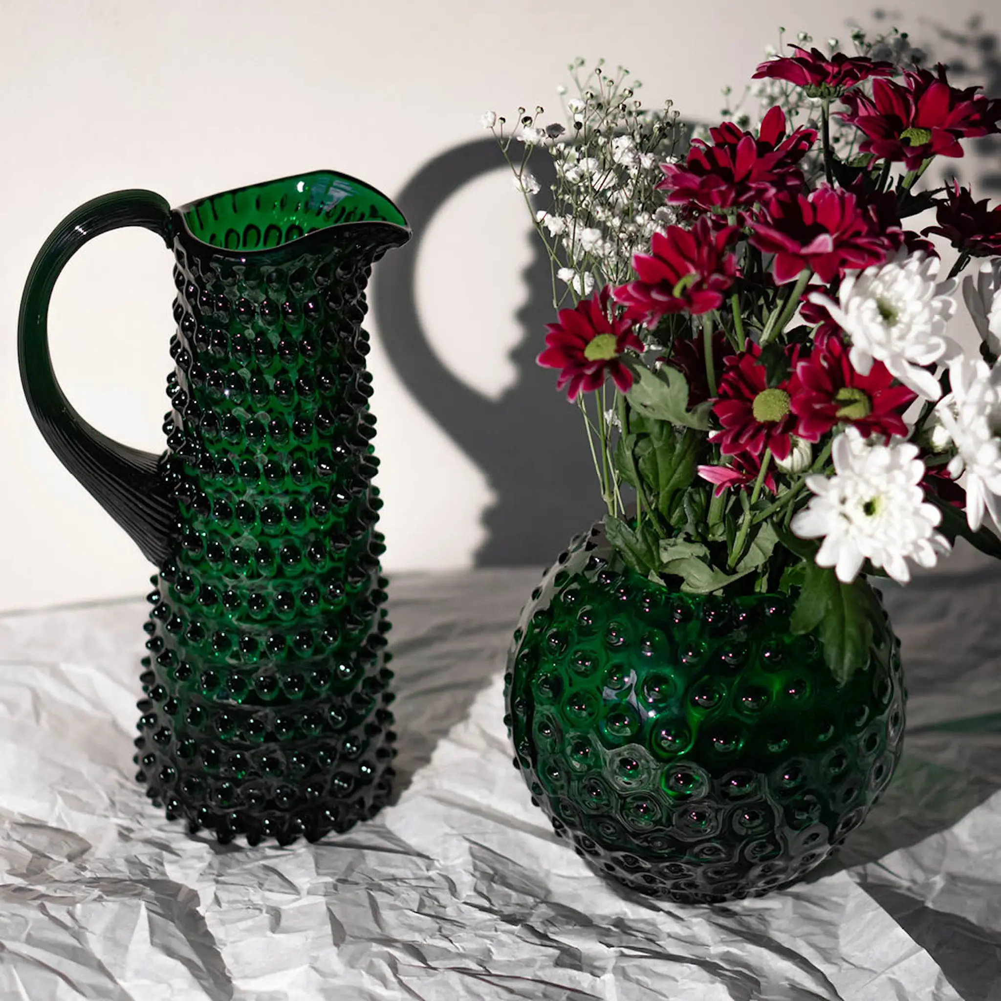 Klimchi Hobnail Karahvi korkea 1 L Dark Green