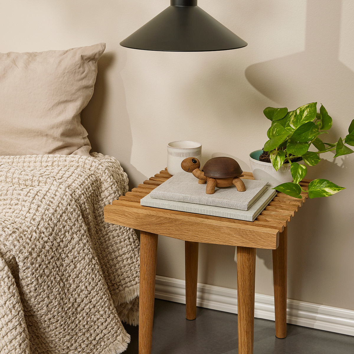 Spring Copenhagen Slowy trädekoration sköldpadda 7 cm ek