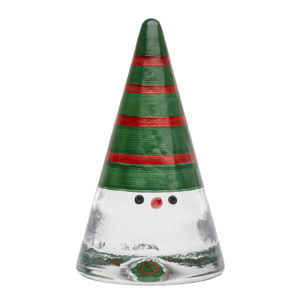Kosta Boda Noel tomte 15 cm grön