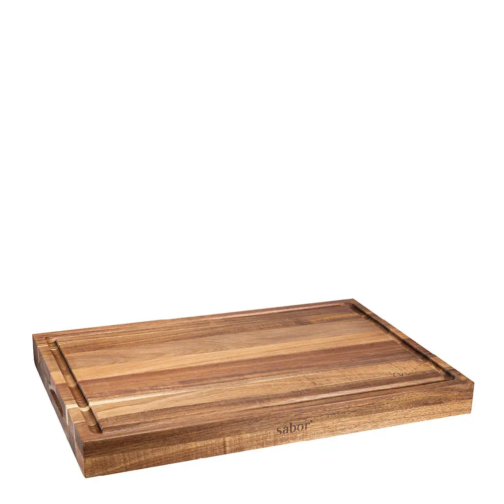 Moi skjærefjøl i tre 55x38 cm akasie