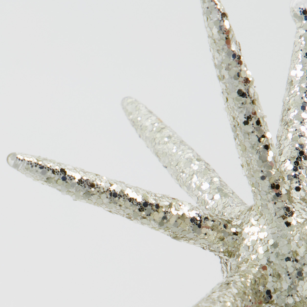 House Doctor Spike Joulukuusenkoriste tähti 12 cm 4 kpl Hopea