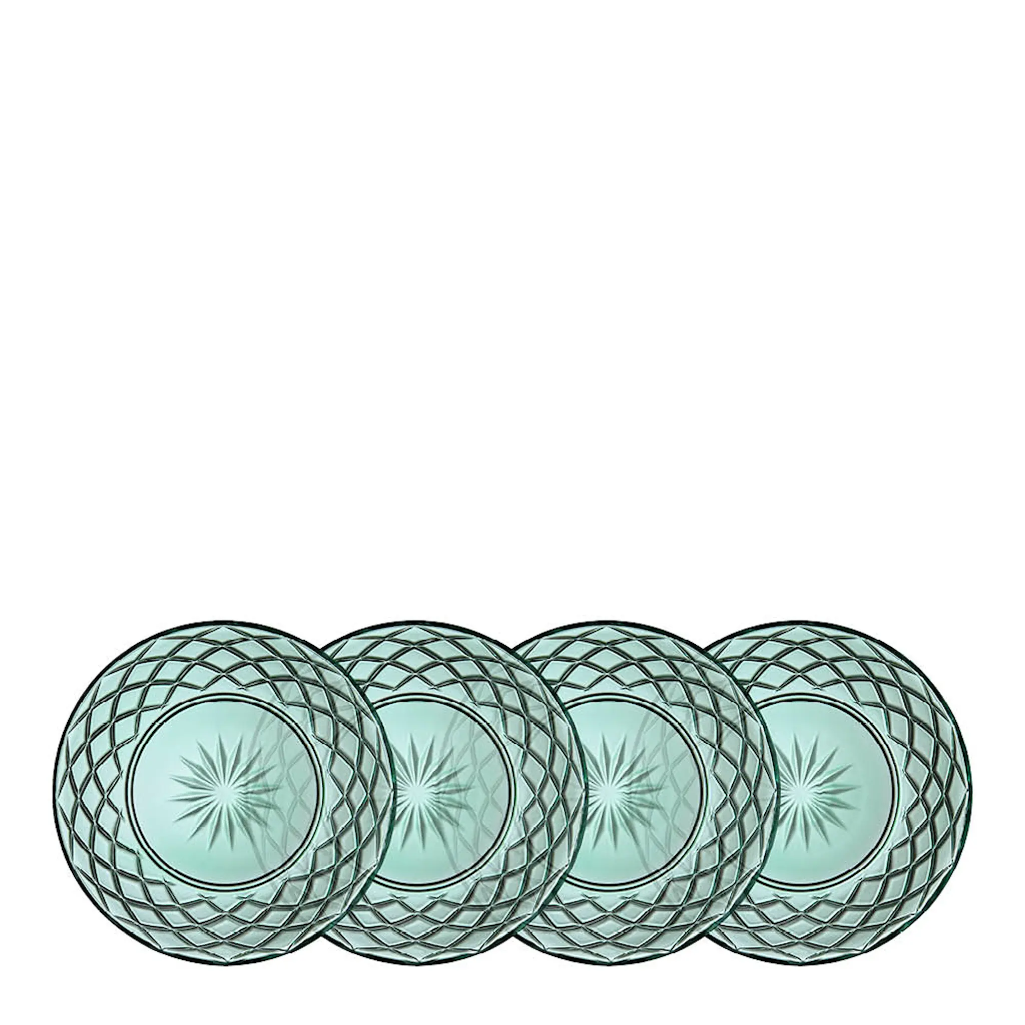 Lyngby Glas Sorrento Tallrik 21 cm 4-pack Grön
