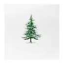 Julservett julgran 33x33 cm